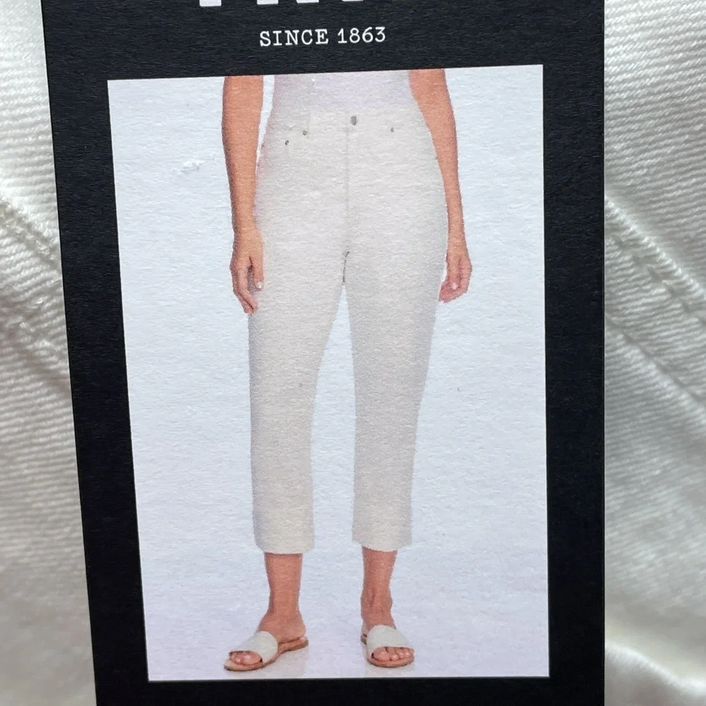 Frye Women's Size 4/27 High-Rise Ivory Cotton Blend Jeans H0091 - Picture 1 of 10